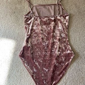 Velvet bodysuit